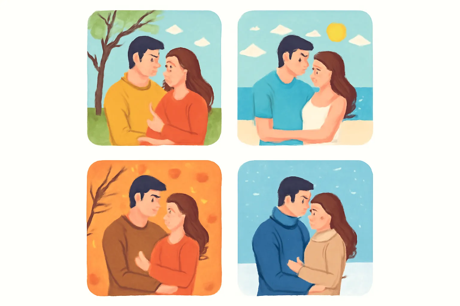 las cuatro estaciones del matrimonio